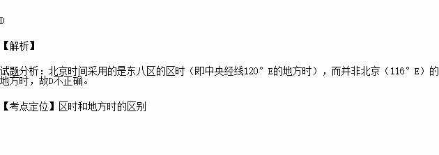 東八區的區時 b.東八區中央經線的地方時c.東經120°地方時 d.