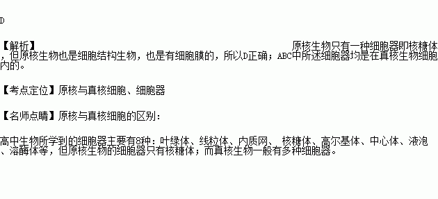 細胞膜與葉綠體 c.內質網與中心體 d.