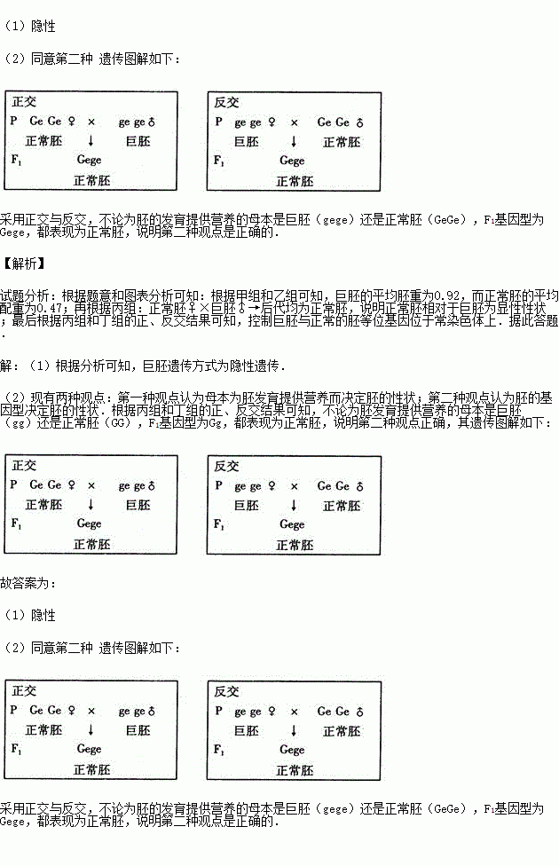 高中生物正交反交图解图片