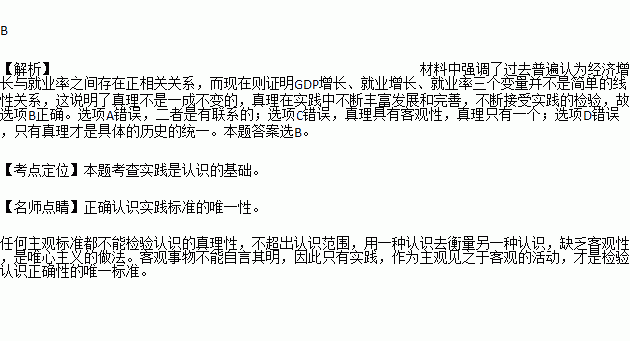 gdp和就业率有什么关系_过去普遍认为经济增长与就业率之间存在正相关关系.越来越多的证据证明.GDP增长.就业增长.就业