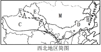 2,西北地区地处内陆,又有 阻隔,来自海洋的湿润气流难以到达,降水量自