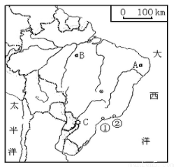 巴西的人口和城市主要分布在_巴西主要城市分布图(3)