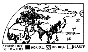 亚洲北部人口稀疏的原因是_亚洲地图(2)