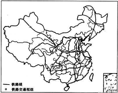 中国铁路地形图 放大图片