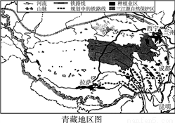 回答问题.材料一 三江源自然保护区地处青藏高原腹地.