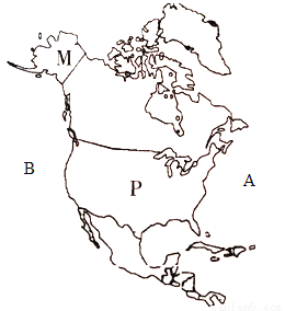 北美洲地图轮廓简图图片