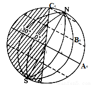 读"太阳光照图(图3,下列说法正确的是 a.图示为北半球冬至日 b.