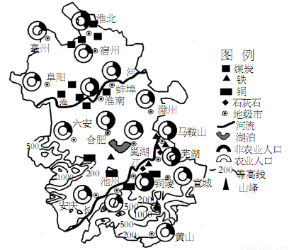 安徽省矿产资源分布图图片