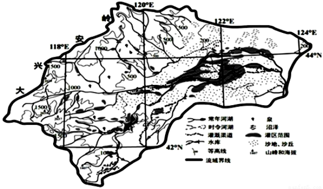 西辽河流域地图图片