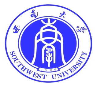 下面是西南大学的徽标请你写出这个图案中除文字外的构图要素再指出