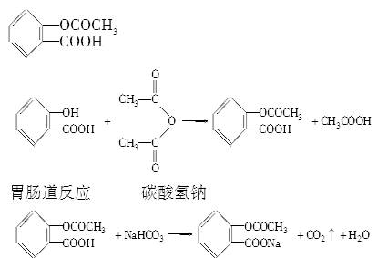 阿司匹林的结构简式为写出制备它的化学方程式长期使用它会造成的不良