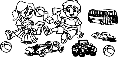 儿童整理玩具简笔画图片