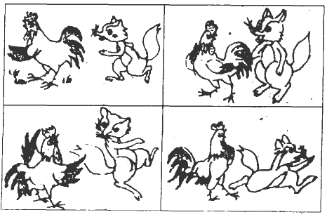 狐狸和鸡看图写话图片图片