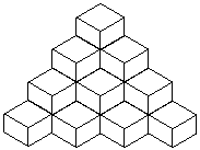 正方体摆放不规则图形图片