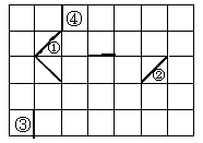 你能再画1条线段,使图中的3条线段组成一个轴对称图形吗?