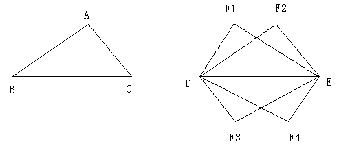 如图abc是不等边三角形debc以de为两个顶点作