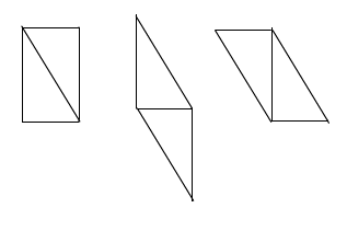 两个不同的平行四边形图片