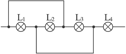 4个灯串联连接图接线图片