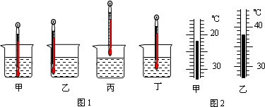 小强在用温度计测量烧杯中液体温度时读取了四次数据