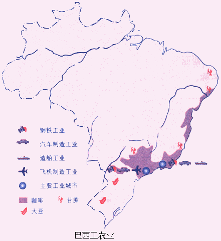 巴西人口分布_读 巴西人口分布图 ,回答问题 1 巴西人口分布的特点 ,90 的人口