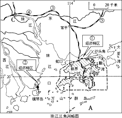 读珠江三角洲略图 