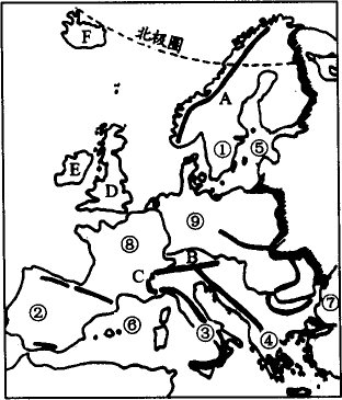 欧洲西部手绘简图图片