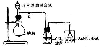 例4 实验室用如图所示装置进行苯与溴反应的实验请回答下列问题