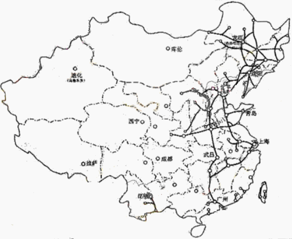 根据相关材料完成下列各题 铁路在中国已有一百多年的历史.1949年以前.中国铁路建设经历了艰难曲折的历程,1949年以后.中国的铁路建设取得了 ...