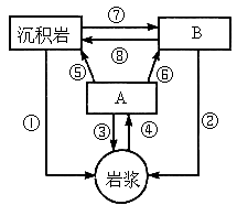 岩石的分類:分為岩漿岩.沉積岩和變質岩三大類