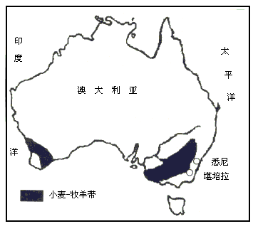 澳大利亚畜牧带分布图图片