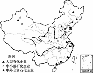 中国石化工业呈现出由内陆地区向临港城市布局的演