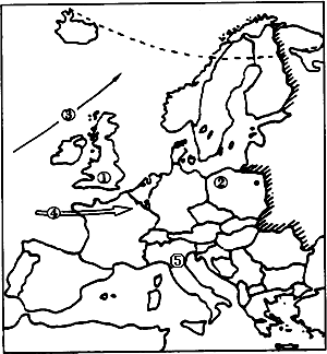 读欧洲图,完成下列各题