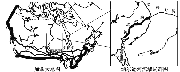 [题目]纳尔逊河源出温尼伯湖.注入哈得逊湾.