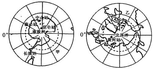 极地地区空白地图图片