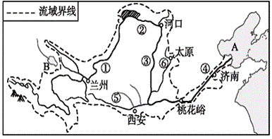 [题目]读黄河流域示意图.完成下列各题.(1)黄河发源于 山.